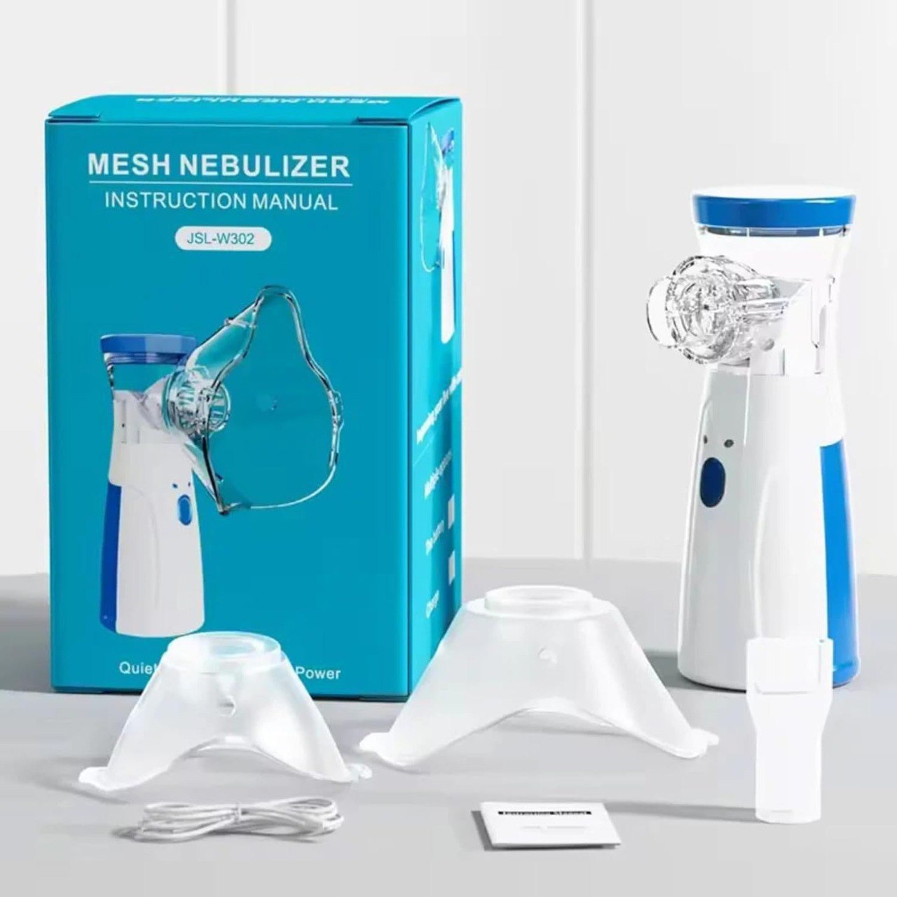 Portable Mesh Nebulizer Machine for Child & Adults – Low Noise, 3 Speed Modes, USB Type-C Rechargeable